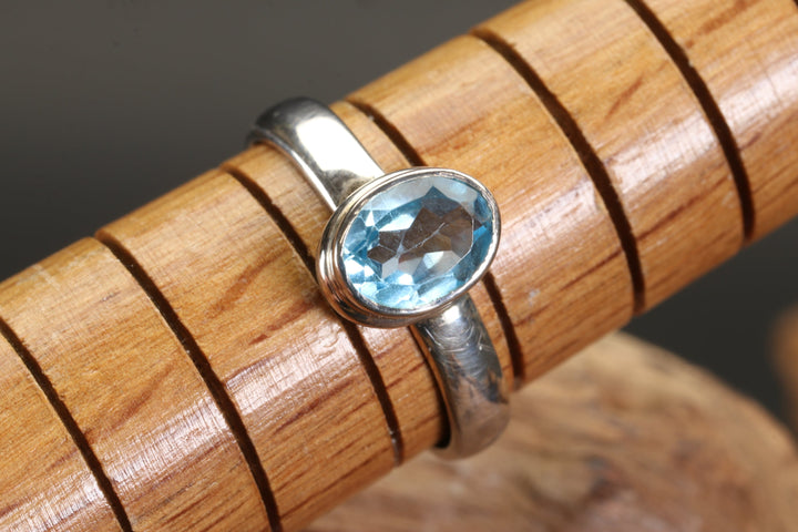 London Blue Topaz Ring Size 7.25