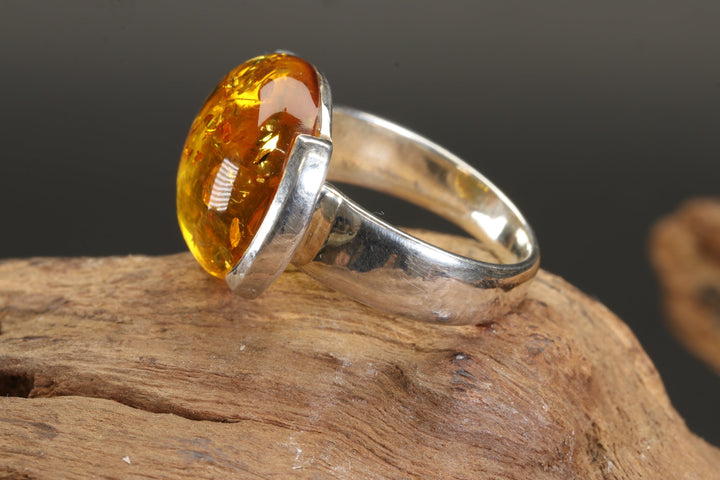 Baltic Amber Ring Size 7