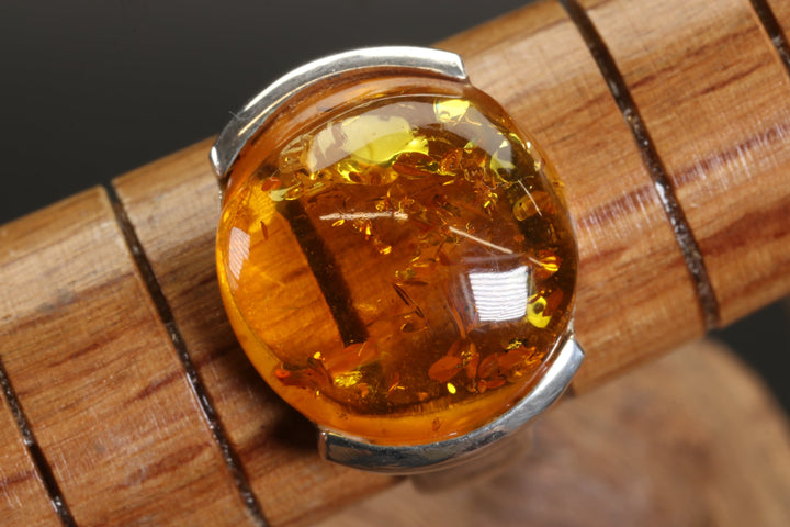 Baltic Amber Ring Size 7