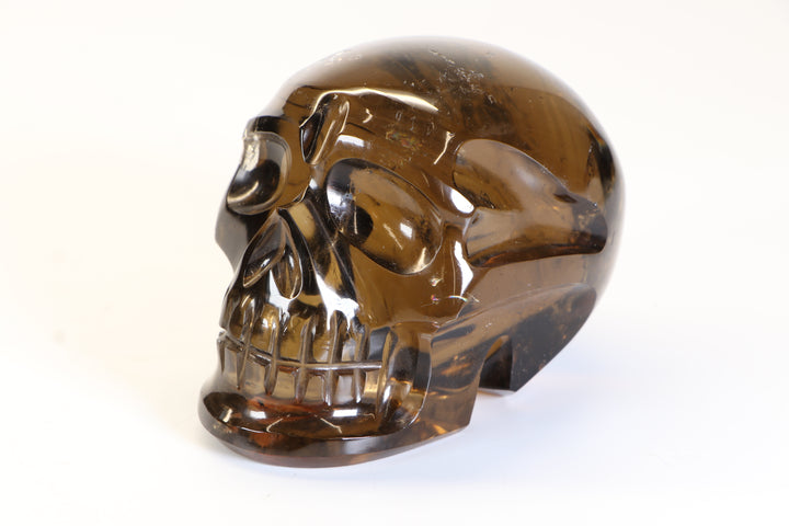 4" Citrine Crystal Skull Carving TD347