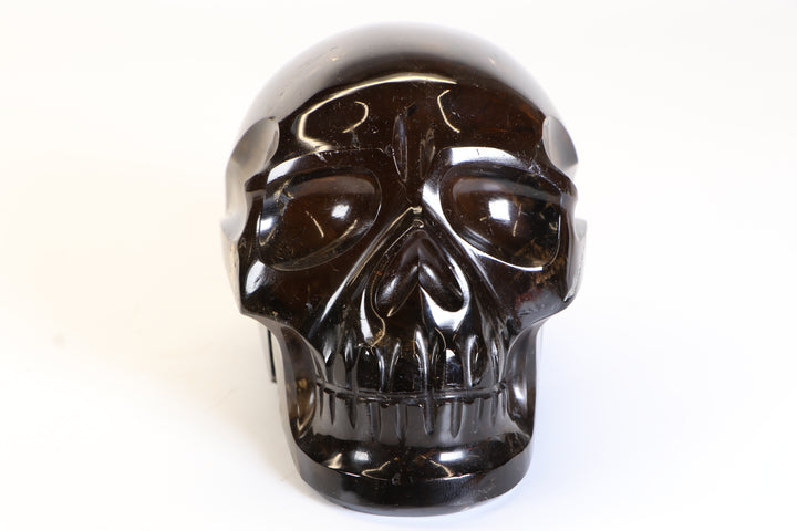 4.5" Citrine Crystal Skull Carving TD346
