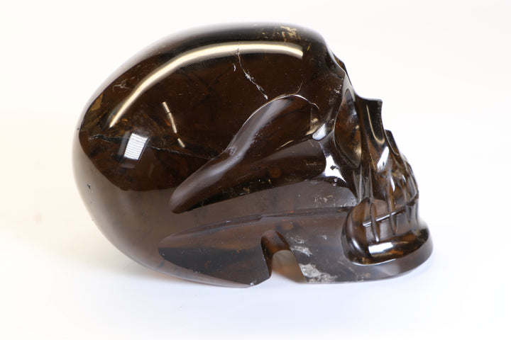 4.5" Citrine Crystal Skull Carving TD346