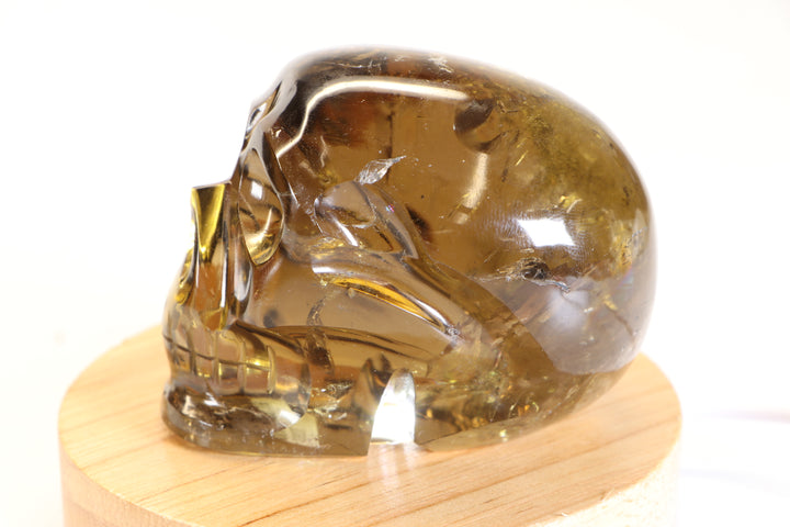 3" Citrine Crystal Skull Carving TD353