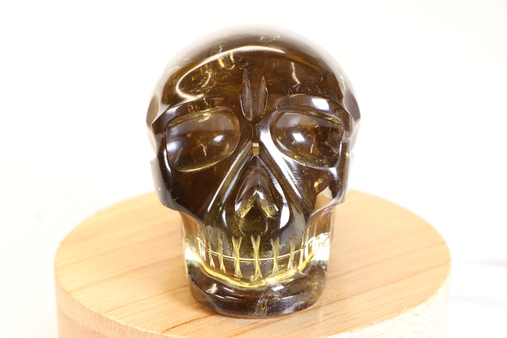 3" Citrine Crystal Skull Carving TD353