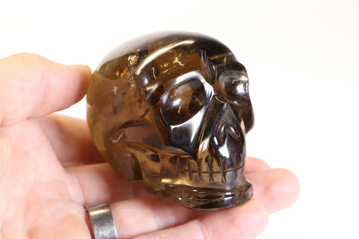3" Citrine Crystal Skull Carving TD353