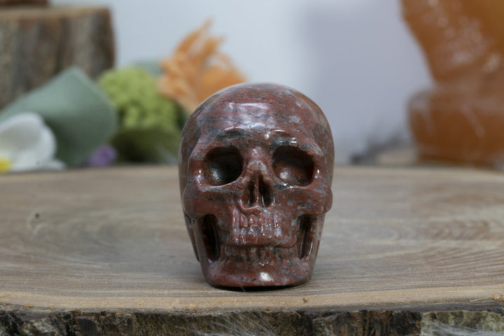 2" Red Jasper Skull