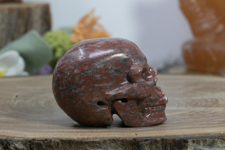 2" Red Jasper Skull
