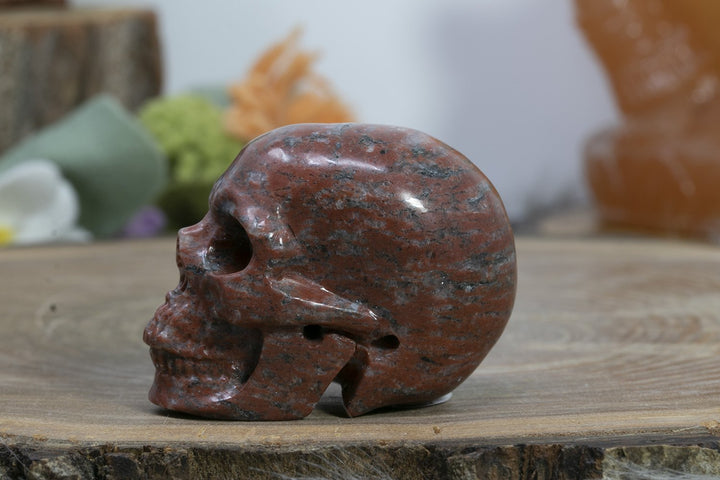 2" Red Jasper Skull