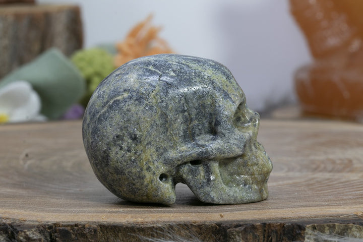 2" Hiso Jasper Skull