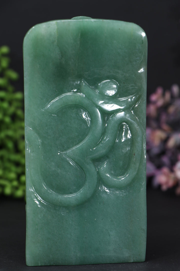 6" Green Aventurine Ganesha Statue DD108