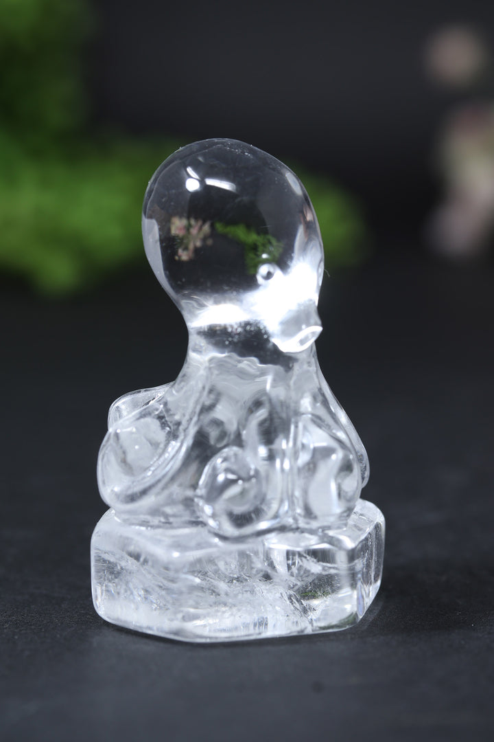 Quartz Octopus Carving DD2554