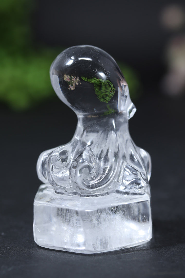 Quartz Octopus Carving DD2552