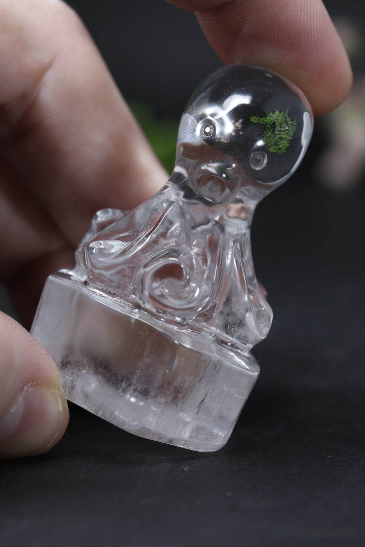 Quartz Octopus Carving DD2550