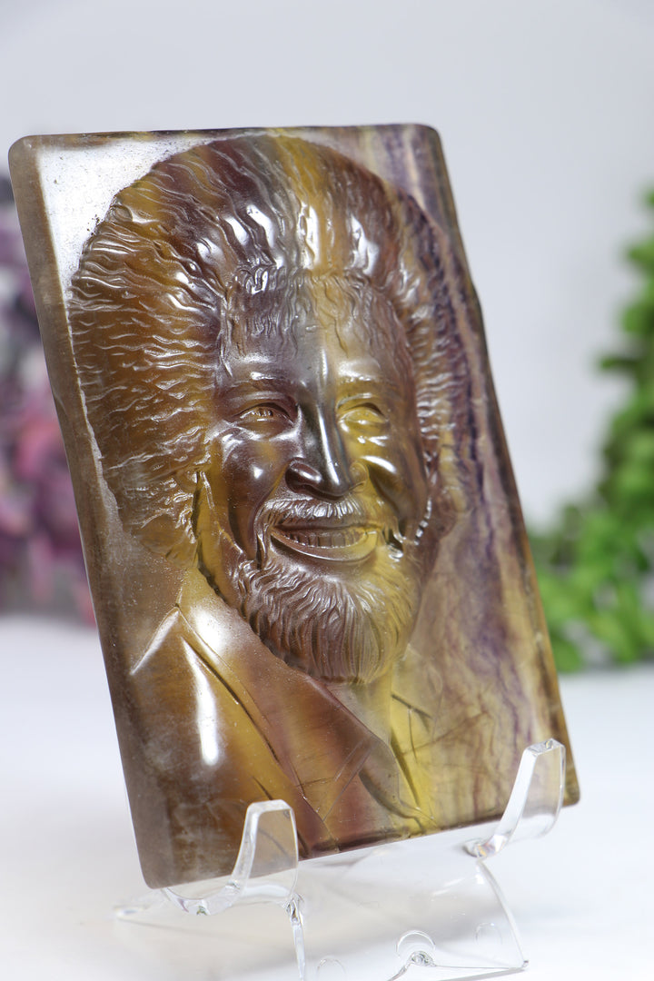 Bob Ross Fluorite Carving DF942
