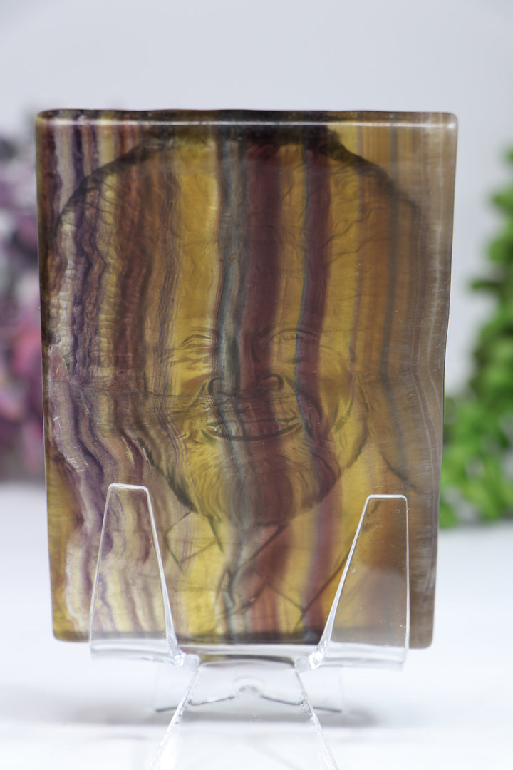 Bob Ross Fluorite Carving DF942