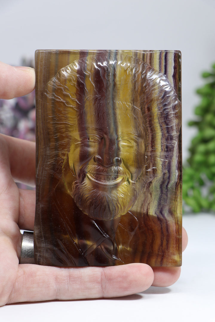 Bob Ross Fluorite Carving DF942