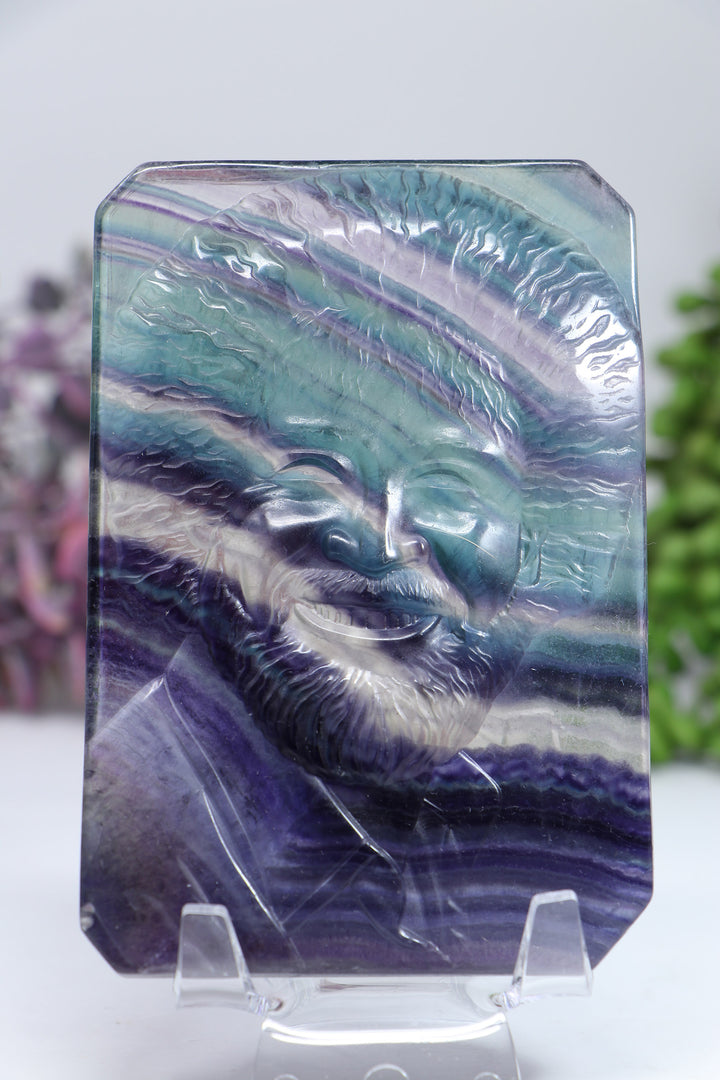 Bob Ross Fluorite Carving DF943