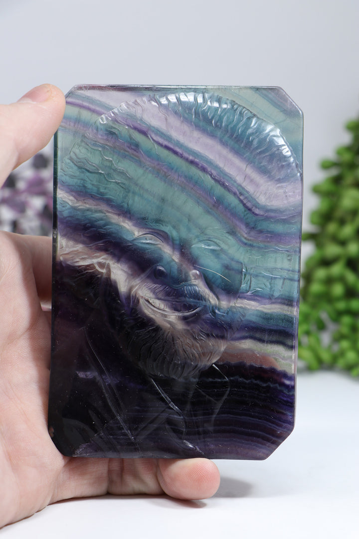 Bob Ross Fluorite Carving DF943