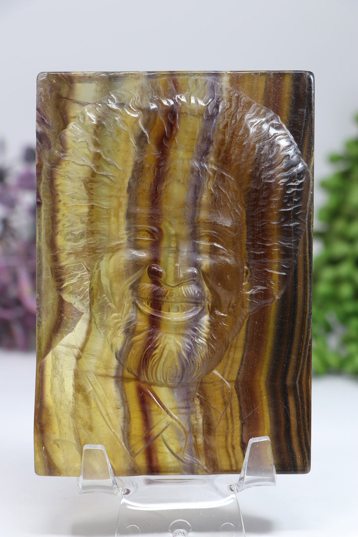 Bob Ross Fluorite Carving DF944
