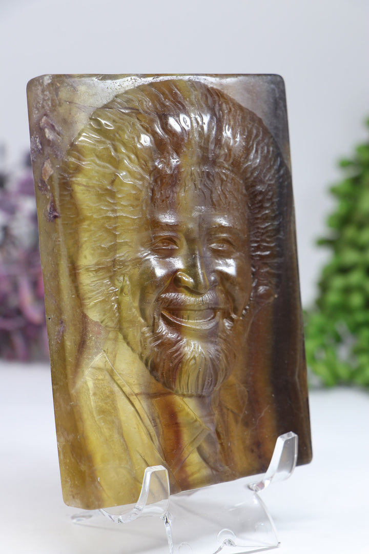 Bob Ross Fluorite Carving DF944