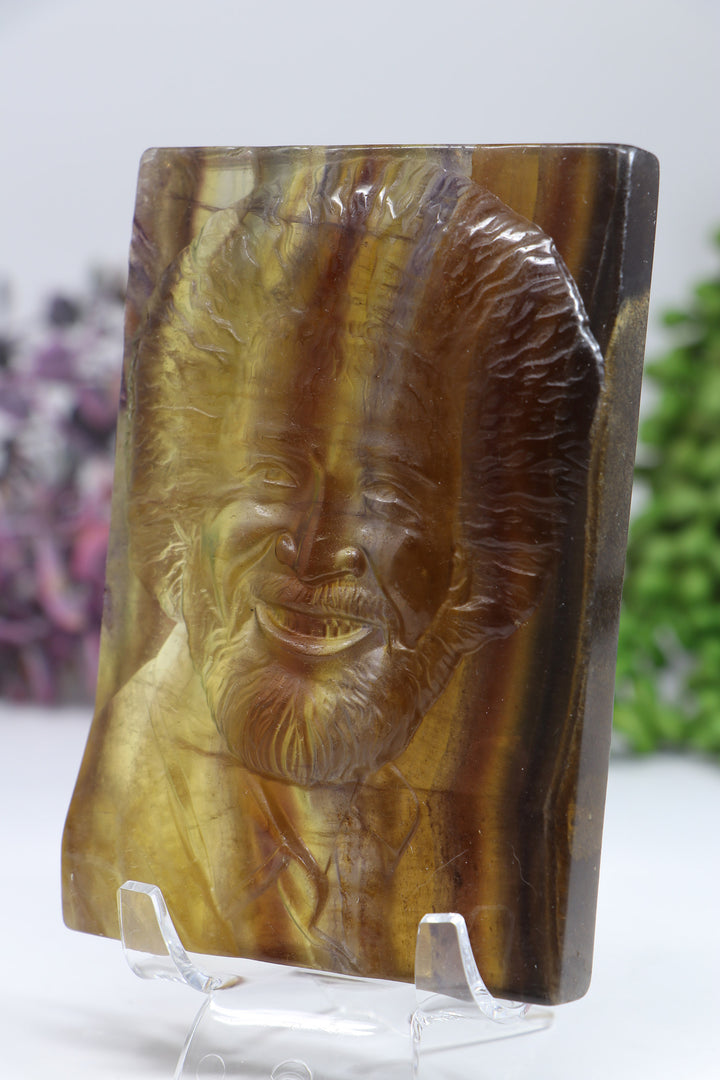 Bob Ross Fluorite Carving DF944