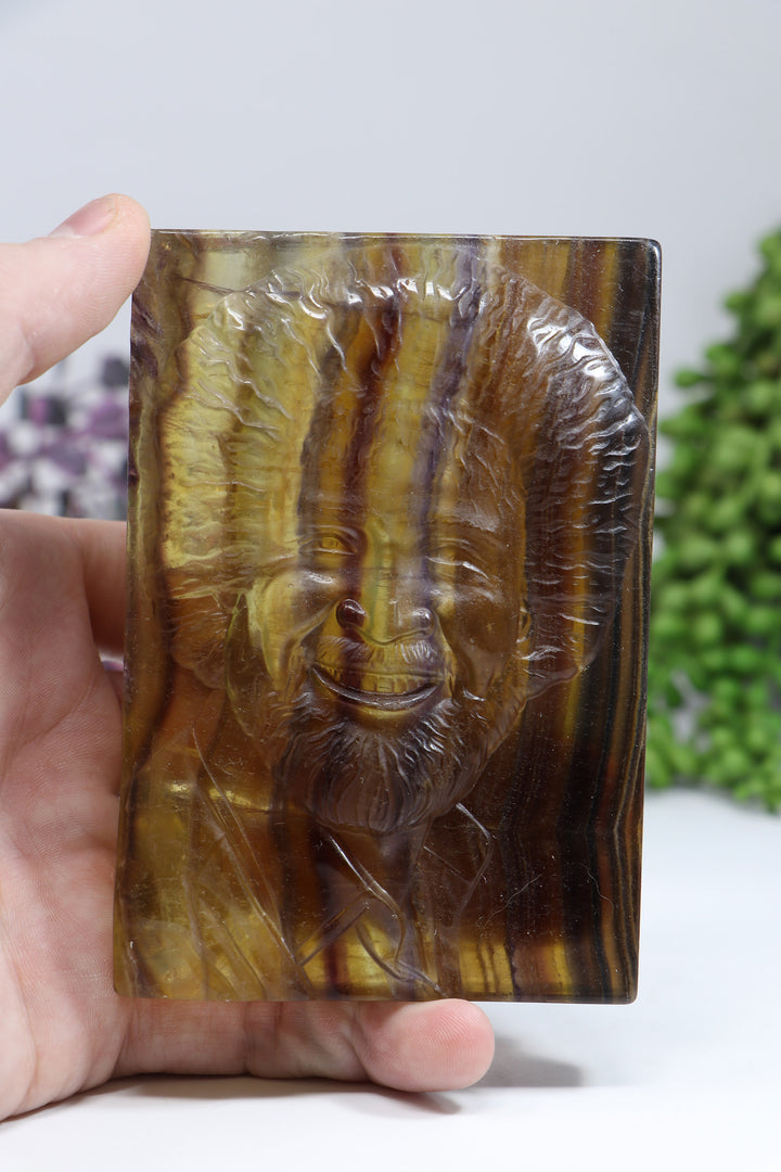 Bob Ross Fluorite Carving DF944