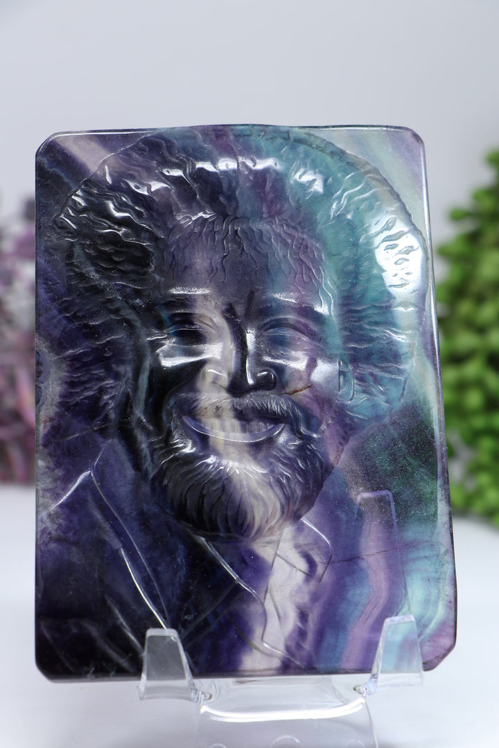 Bob Ross Fluorite Carving DF918