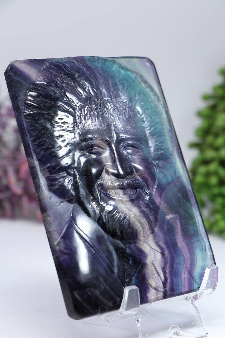 Bob Ross Fluorite Carving DF918