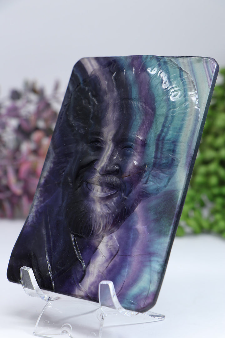 Bob Ross Fluorite Carving DF918