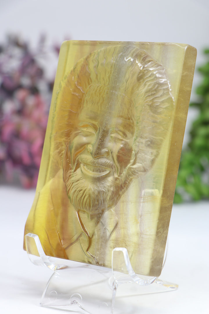 Bob Ross Fluorite Carving DF917