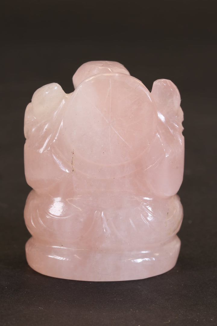 2" Rose Quartz Ganesha Statue TC2264