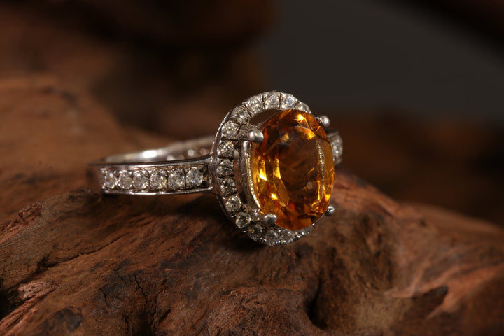 Citrine Ring Size 6 TD1209