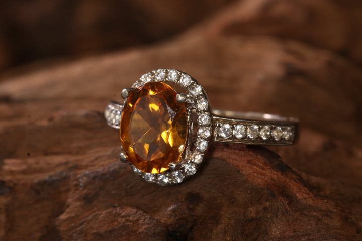 Citrine Ring Size 6 TD1209