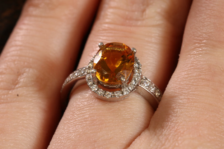 Citrine Ring Size 6 TD1209