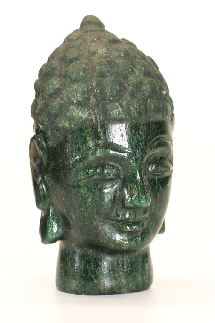 Green Aventurine Buddha Head Carving TD1280