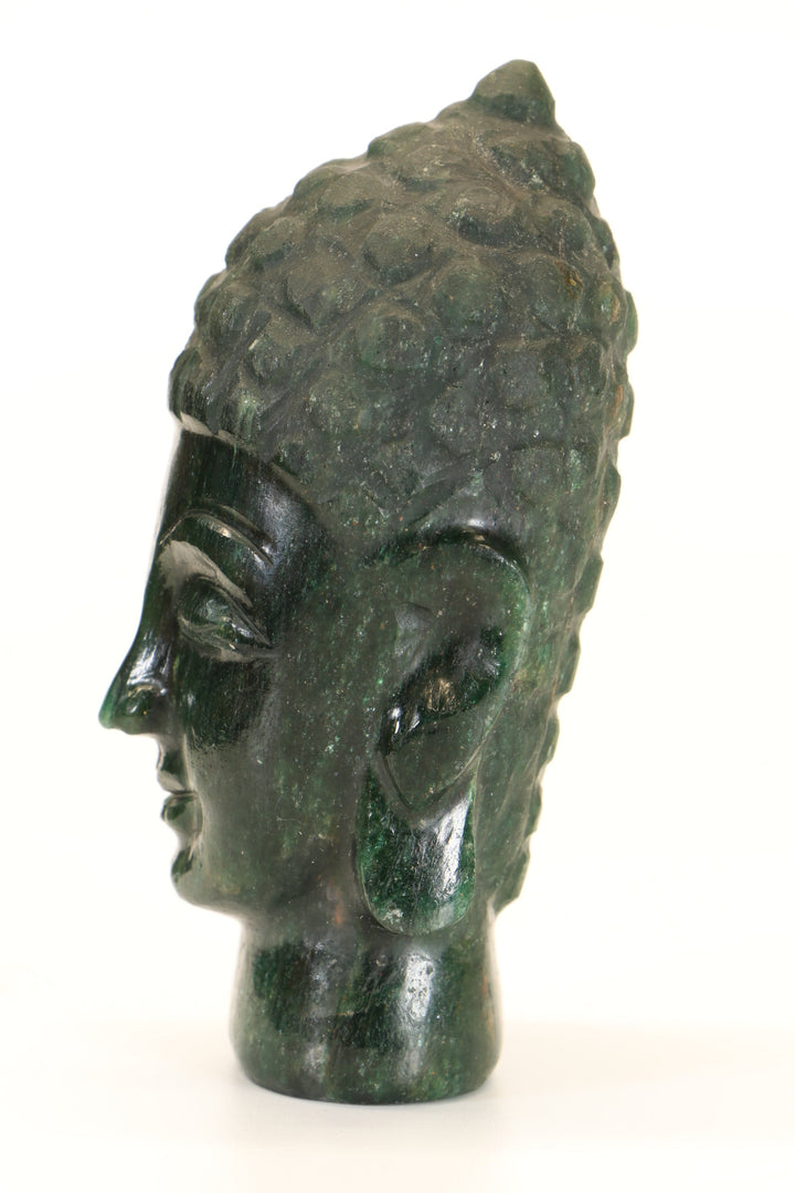 Green Aventurine Buddha Head Carving TD1280
