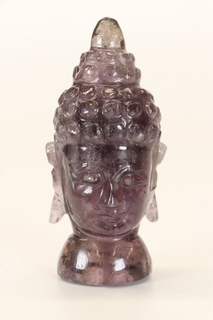 Amethyst Buddha Head Carving TD1283