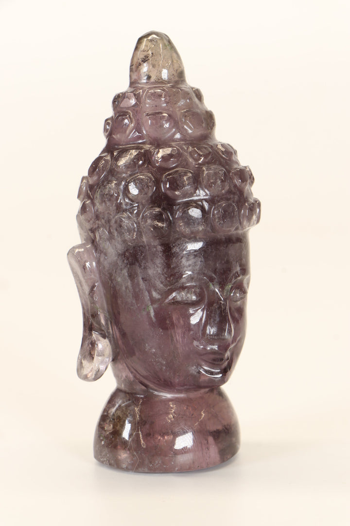 Amethyst Buddha Head Carving TD1283