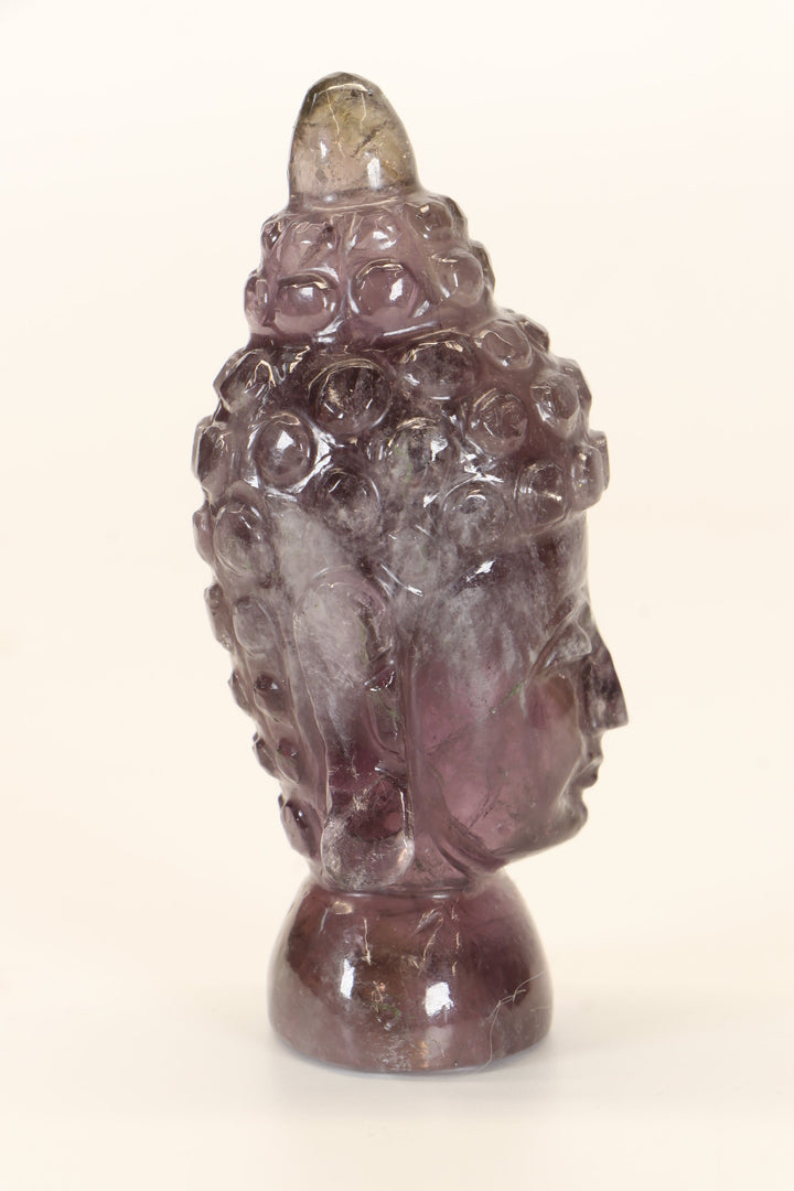 Amethyst Buddha Head Carving TD1283