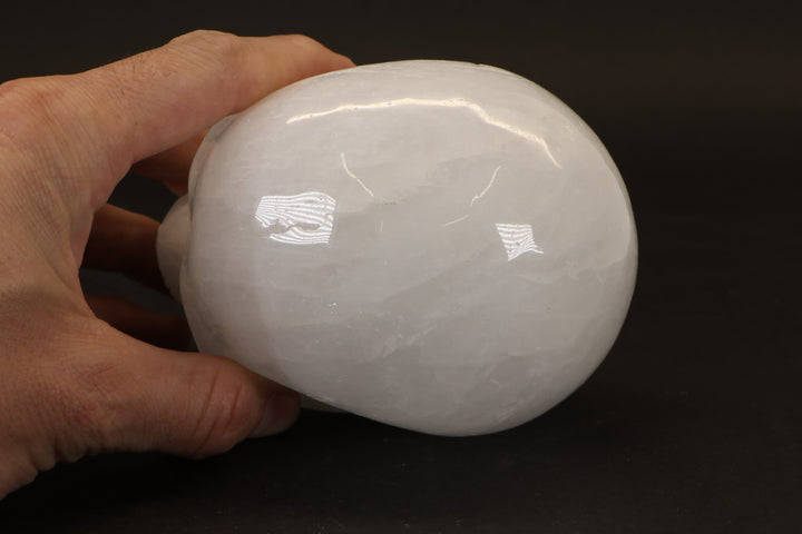 Quartz Pirate Skull Carving TD1382