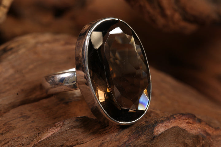 Smokey Quartz Ring Size 7 TD1428