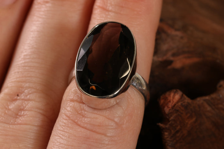 Smokey Quartz Ring Size 7 TD1428