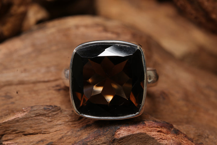 Smokey Quartz Ring Size 5 TD1433