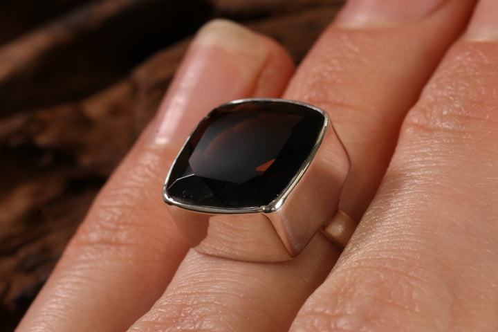 Smokey Quartz Ring Size 5 TD1433