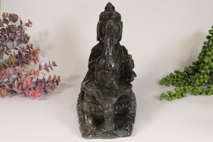 Labradorite Ganesha Carving TD1672