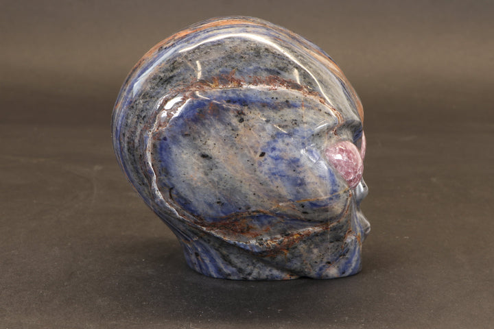 Sodalite Alien with Lepidolite Eyes TD2236