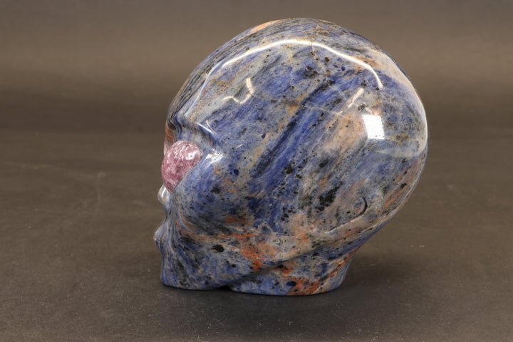 Sodalite Alien with Lepidolite Eyes TD2236