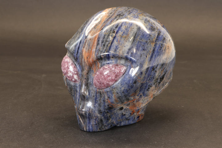 Sodalite Alien with Lepidolite Eyes TD2236