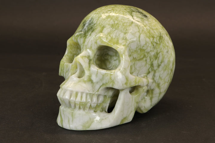 Serpentine Skull Carving TD269