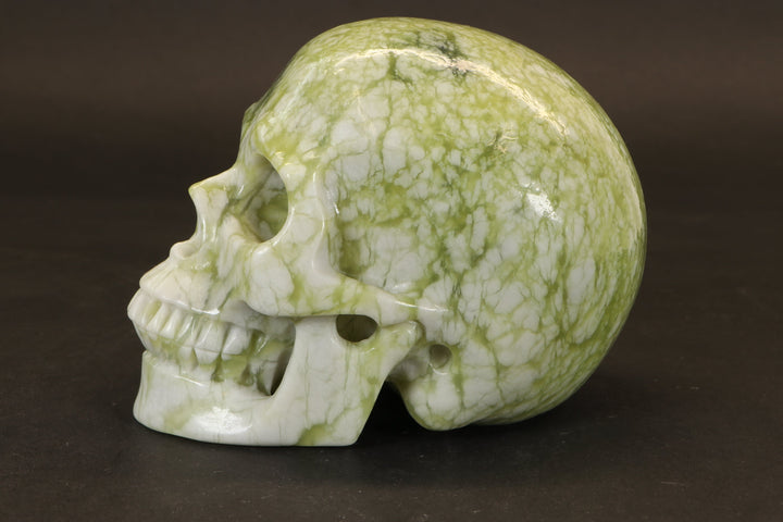 Serpentine Skull Carving TD269